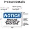 Signmission Man Cave Leave Seat Up When Done, 10 in W x Rectangle, Vinyl Decal OS-2PACK-NS-D-710-L-14130 - alternate 4